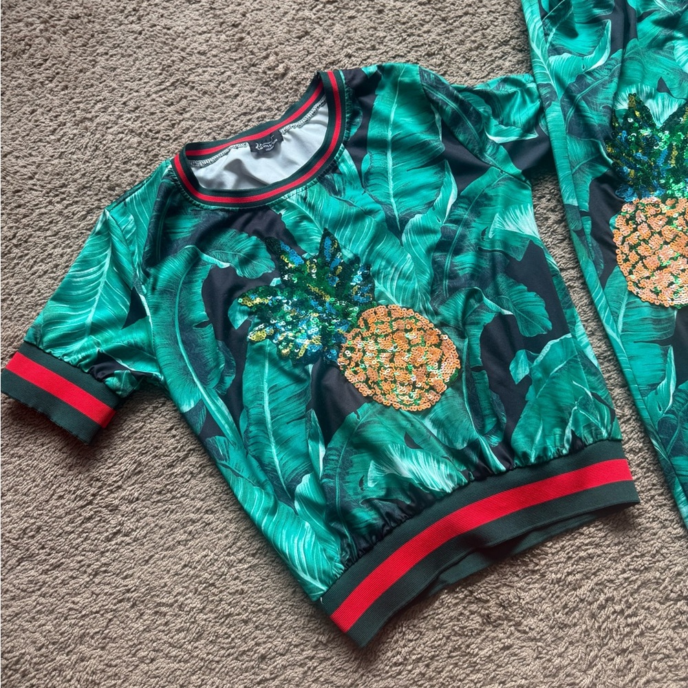 Tropical Green Pineapple Rashguard